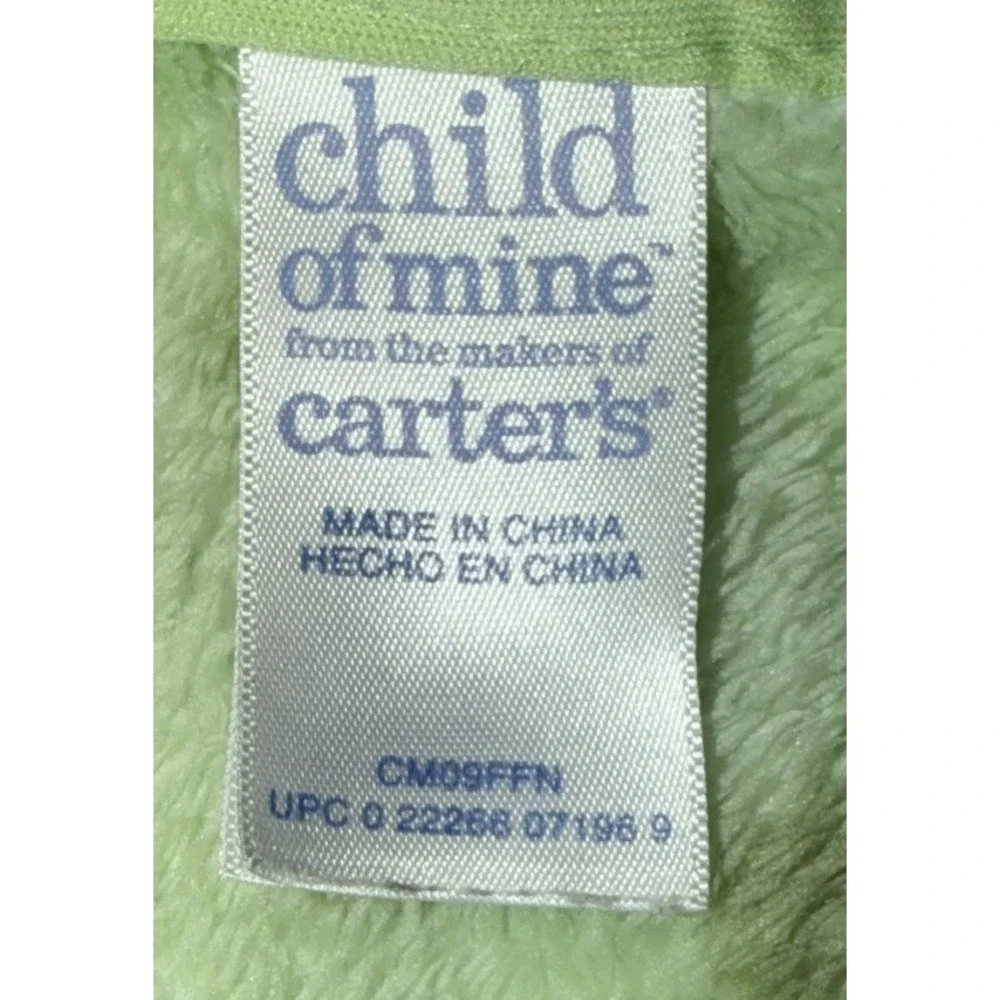 Child‎ Of Mine Green Monkey Cutie Polka Dot Fleece Baby Blanket Soft Carter's